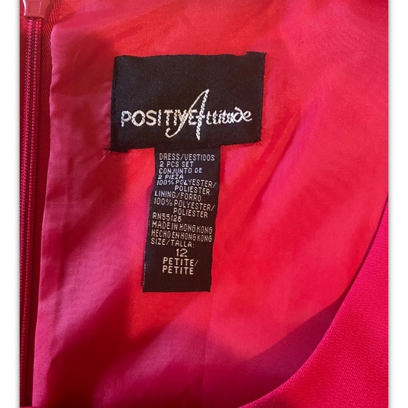 Positive Attitude red dress size 12 P - Picture 7 of 7